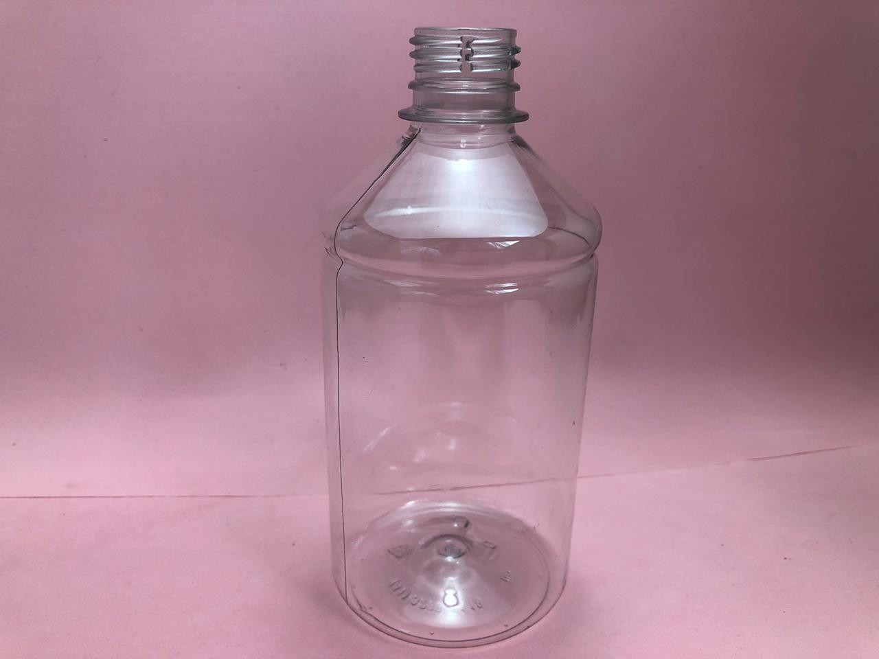 Frasco PET Cristal - 500ml - Boca 28mm (unidade)