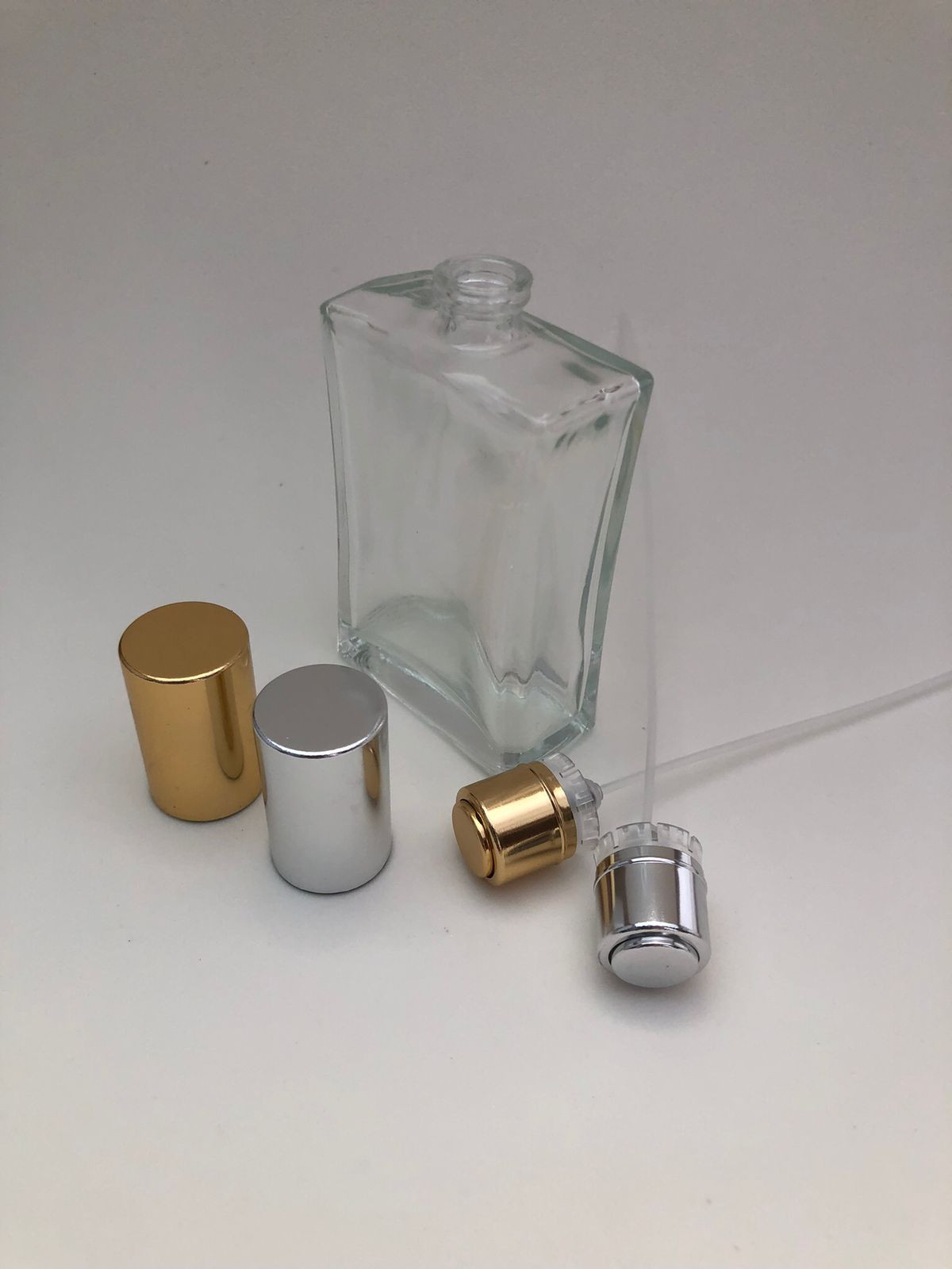 Conjunto Frasco Vidro Recrave Madri (frasco + válvula) - 50ml - Boca 15mm