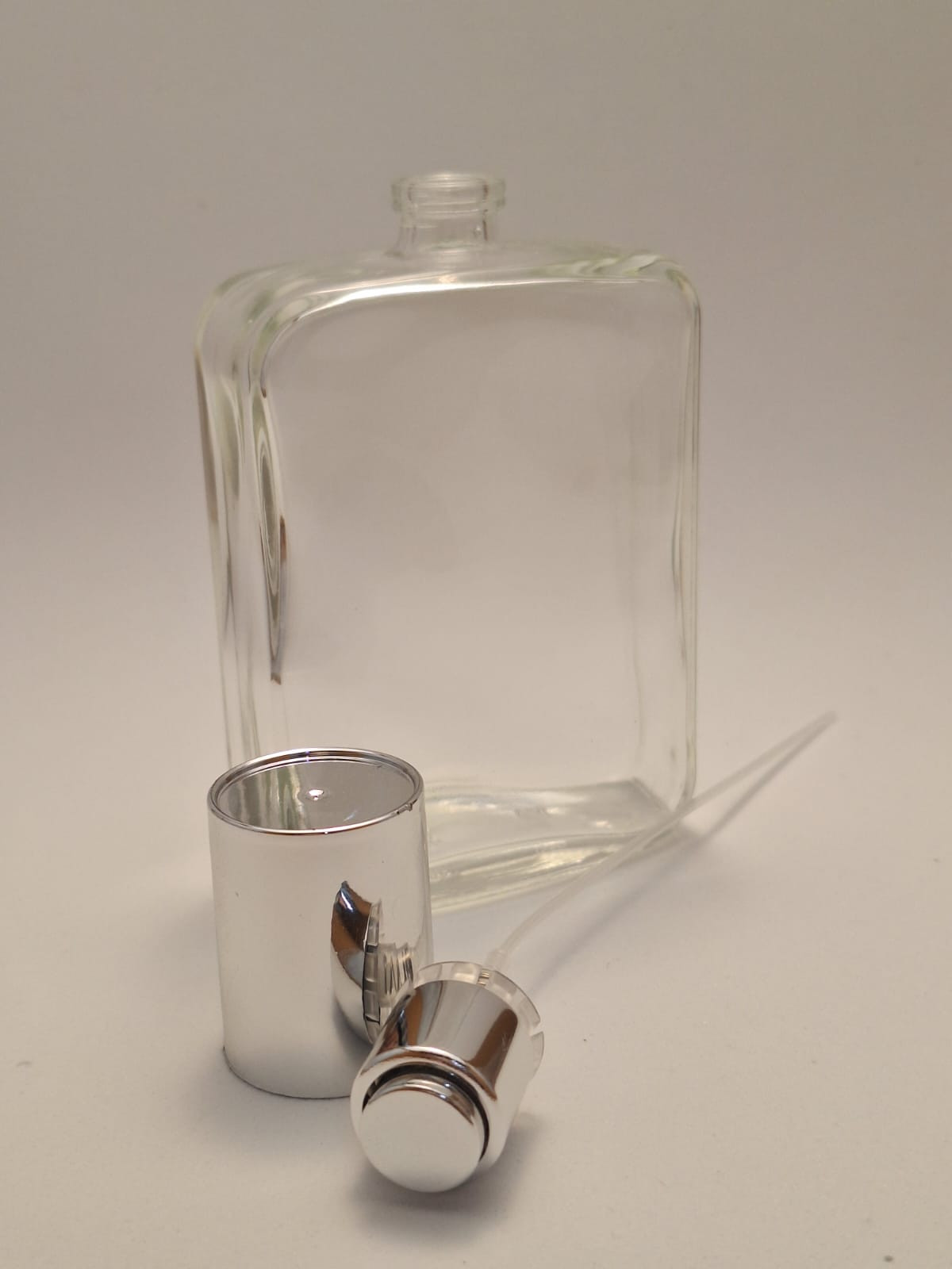 Conjunto Frasco Vidro Recrave 8565 (frasco + válvula + tampa luxo) - 100ml 