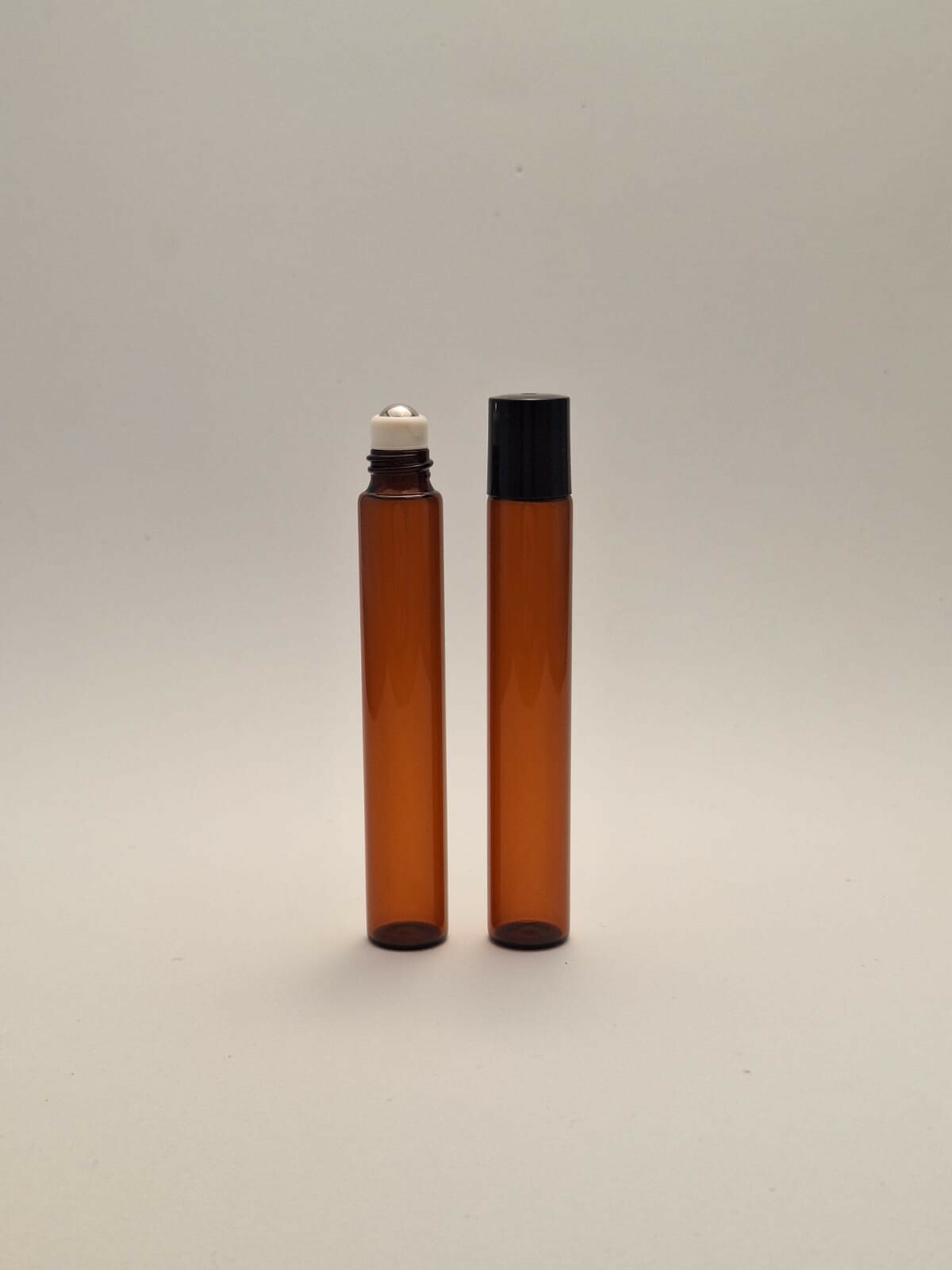 Frasco Rollon Âmbar com Esfera de Aço - 10ml (unidade)