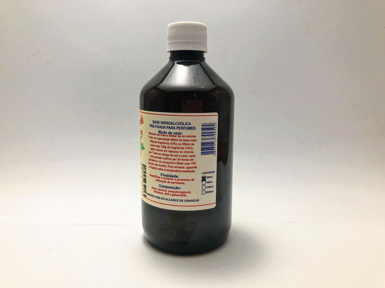 BASE HIDROALCOÓLICA PRÉ-FIXADA PARA PERFUMES - 285ml