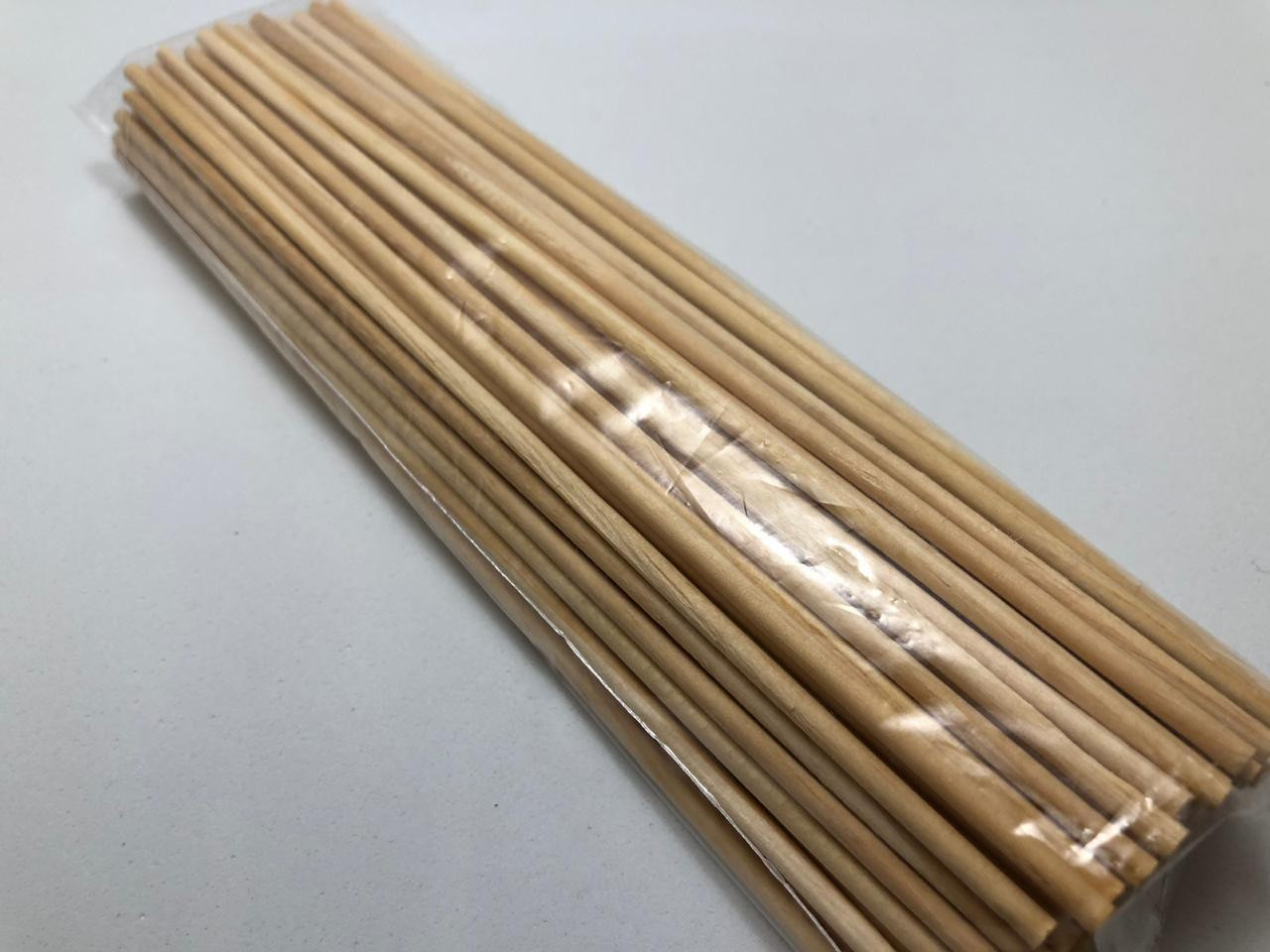 Vareta de Madeira - 18cm (pacote com 100 unidades)