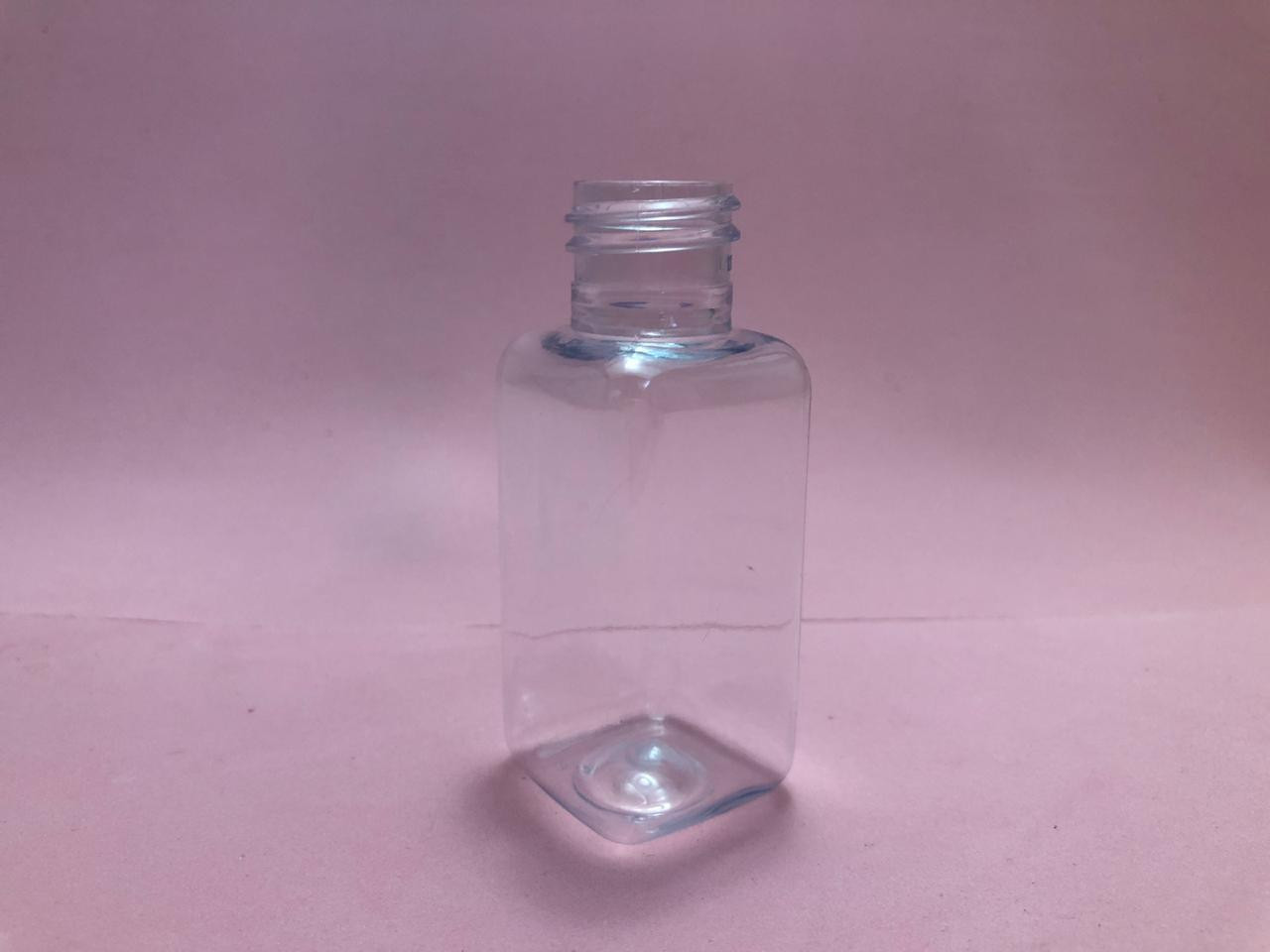 Frasco PET Quadradinho - 40ml - Boca 20mm (pacote c/ 5 unidades)