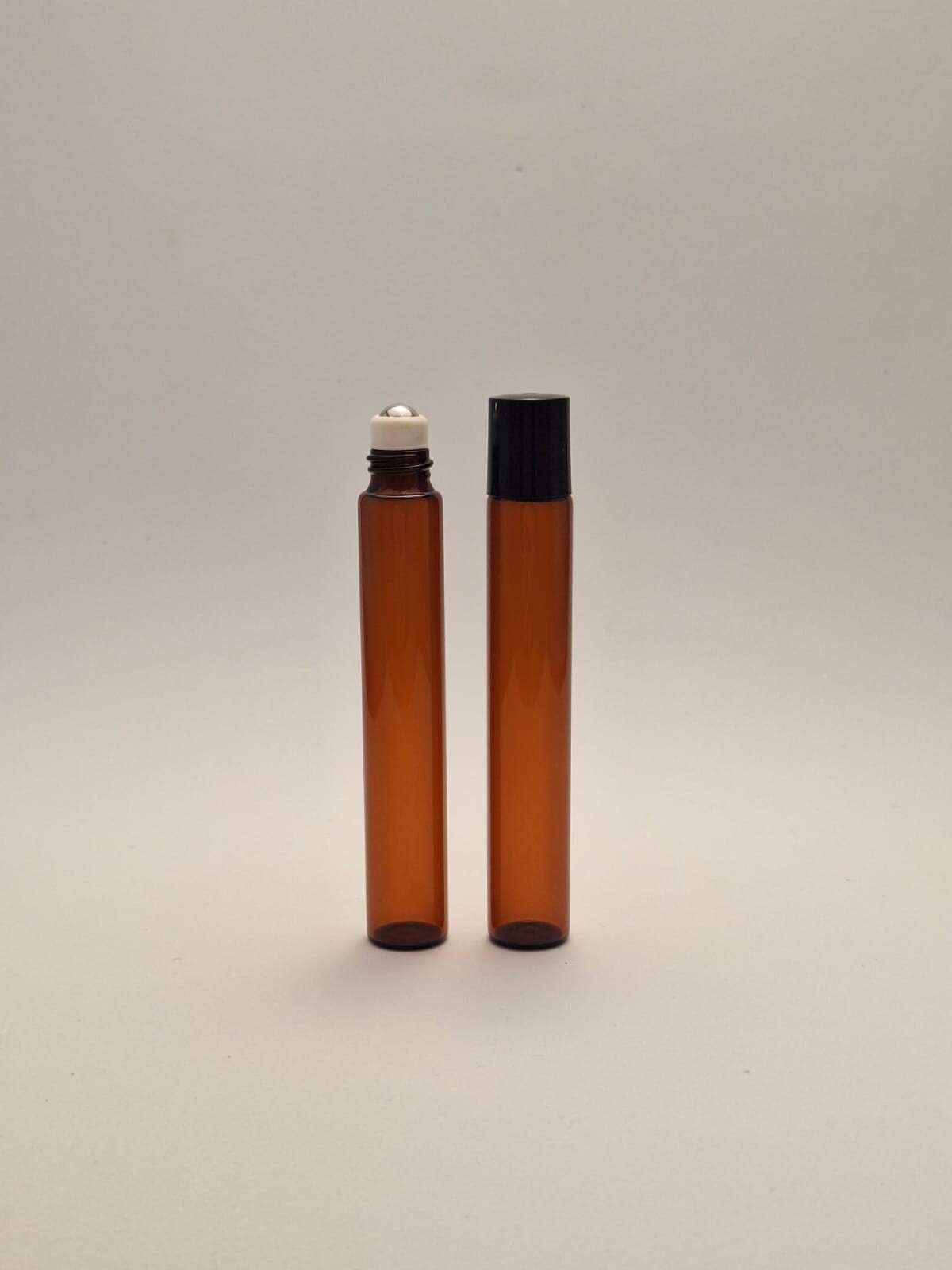 Frasco Rollon Âmbar com Esfera de Aço - 10ml (unidade)