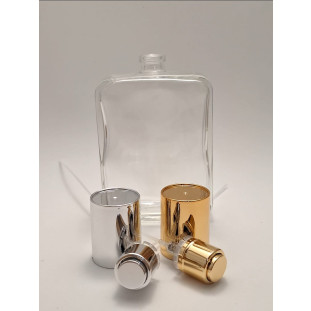 Conjunto Frasco Vidro Recrave 8565 (frasco + válvula + tampa luxo) - 100ml 