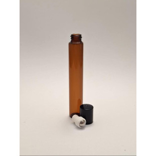 Frasco Rollon Âmbar com Esfera de Aço - 10ml (10 unidades)