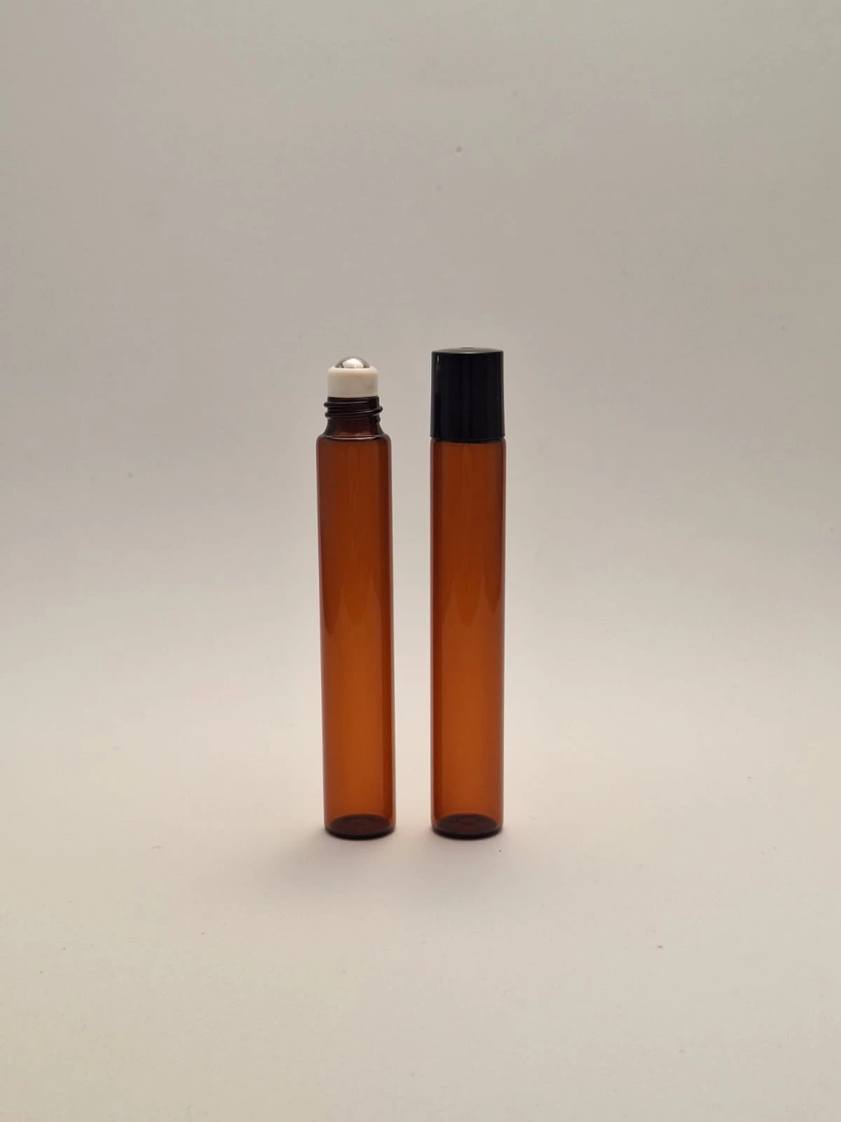 Frasco Rollon Âmbar com Esfera de Aço - 10ml (10 unidades)