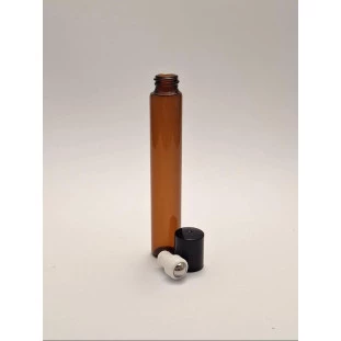 Frasco Rollon Âmbar com Esfera de Aço - 10ml (unidade)
